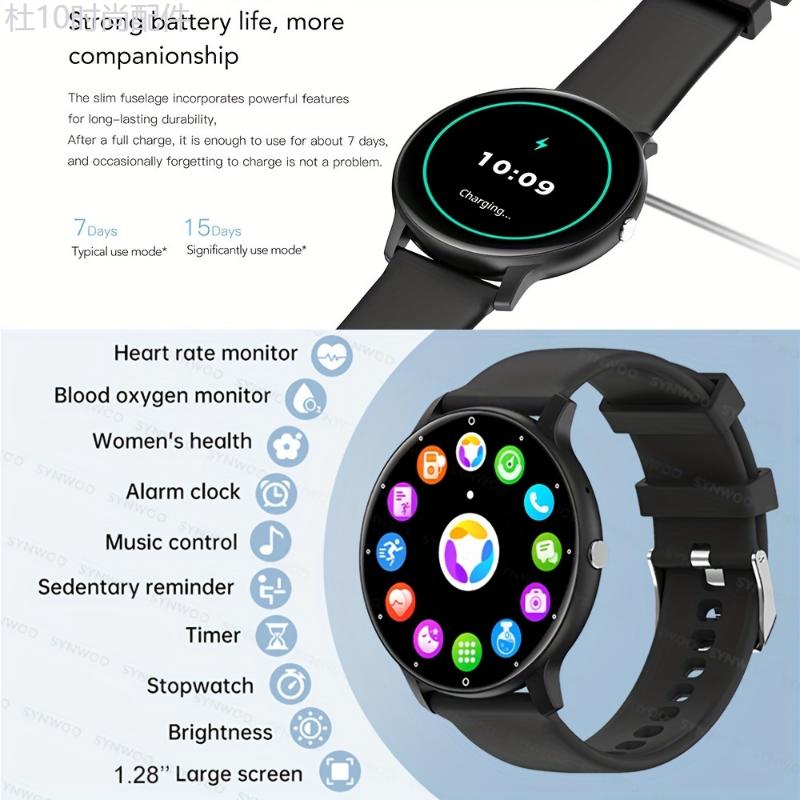 Men's Smart Watch, Fitness Tracker, Real-time Activity Tracker, Sleep Monitoring, Pedometer, Distance, Calories Smartwatch For Android IPhone