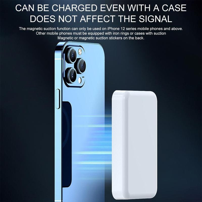 Magnetic Battery, 10000mAh 5000mAh Wireless Portable Charger, 22.5W Wireless Charging with Cradle, Magnetic Security Compatible, for IPhone 15 14 13 12