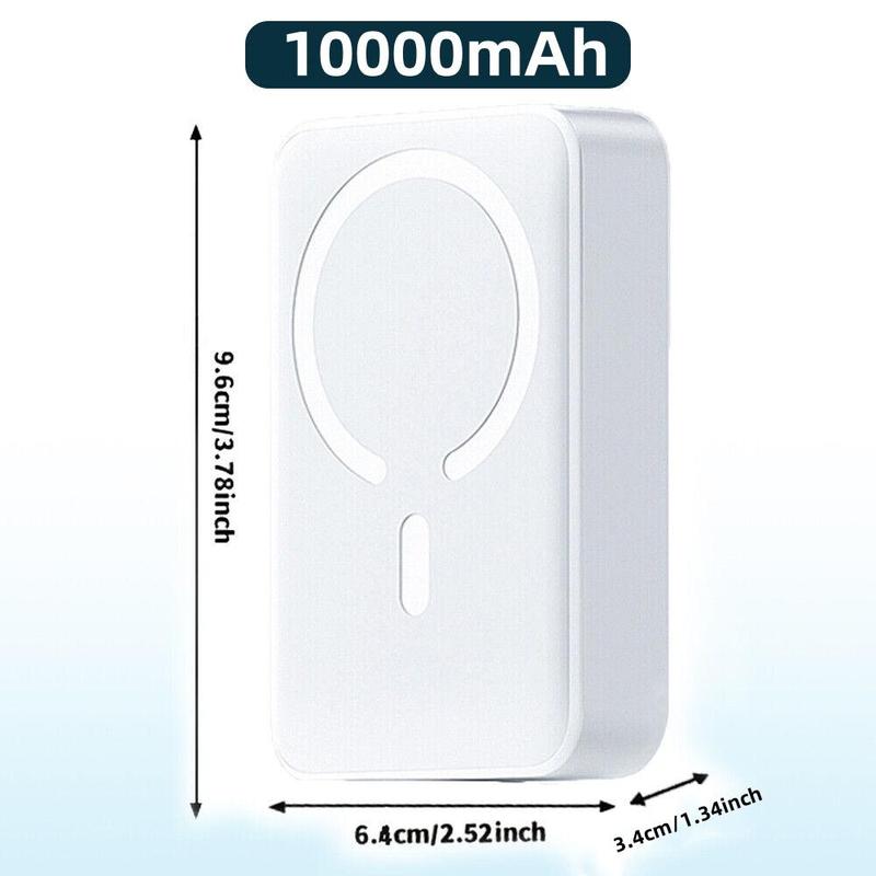 Magnetic Battery, 10000mAh 5000mAh Wireless Portable Charger, 22.5W Wireless Charging with Cradle, Magnetic Security Compatible, for IPhone 15 14 13 12