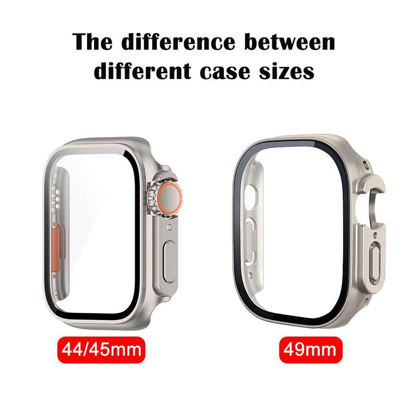 Durable Silicone Rugged Sport Band with Case for Apple Watch-Ultra 2 1 Band 49mm 45mm 44mm, Extra Wide Silicone Band for iWatch Series 9 8 SE2 7 6 SE 5 4 49mm 45mm 44mm