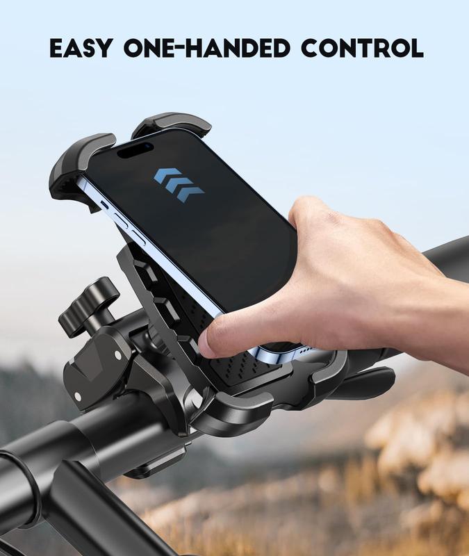 Bicycle Phone Mount, Smartphone Holder for Bike Motorcycle Scooter shopping Handlebar, Clip Stand Compatible with 4.7