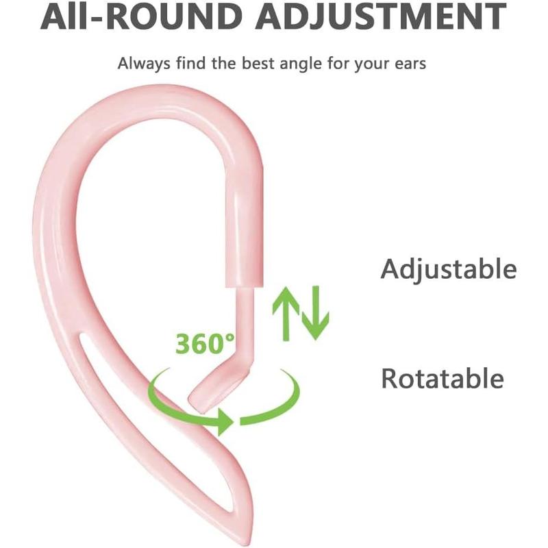 Ear Hooks Compatible with Apple AirPod All Models [Multi-dimensional adjustable] Holder Accessories for Ear Buds Pro Earphones Headset Headphones