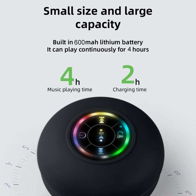 Mini Bluetooth Shower Speaker,Portable Bluetooth-compatible Speaker for Beach, Shower & HomeMini Portable Wireless Speaker.ortable Wireless Speaker with Suction Cup.Pairs Easily to Phones, Tablets, Computer.  christmas 2024 ornament