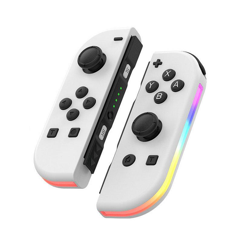 Wireless Gamepad for Left Right Gamepad with RGB Lights Game Controller Jay 02 Console Grips Supports Vibration Wake-up Function  for Android