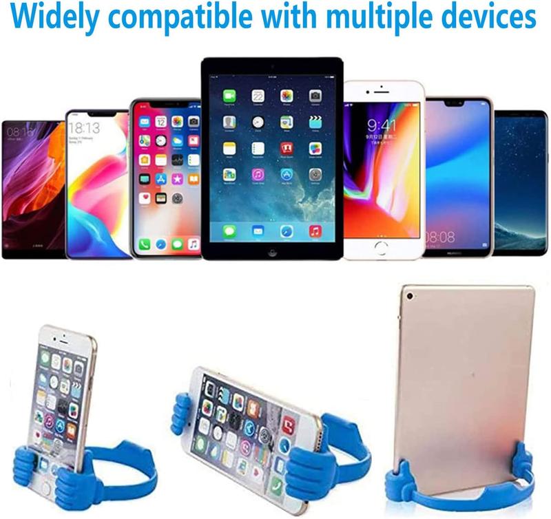 Thumbs Up Lazy Phone Stand Gifts for Christmas, Universal Cell Phone Holder for Desk,Cellphone Holder Smartphone Stand Holder for  iPad  and More (Blue)