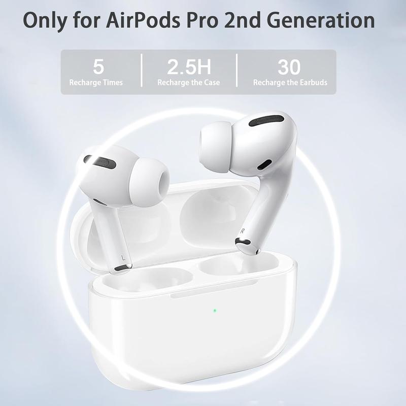 Wireless Charging Box for AirPods Pro, Replacement Case with Bluetooth Pairing Button for 1st & 2nd Generation