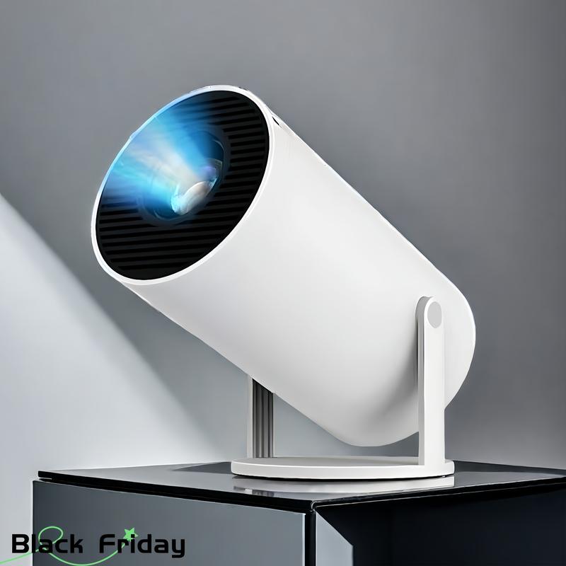 [Black Friday] Smart Portable Projector with 5G, 4K, WIFI6+, Bluetooth, Trapezoid Correction, Zoom, and Lower Noise,New Year,Christmas,Halloween,Gifts