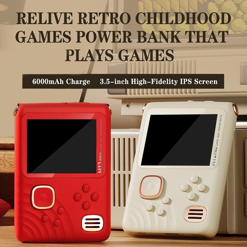 Rechargeable Retro Handheld Game Console with 1000 Classic Games, 3.5-inch Screen Handheld Game Console, Portable Gaming Console