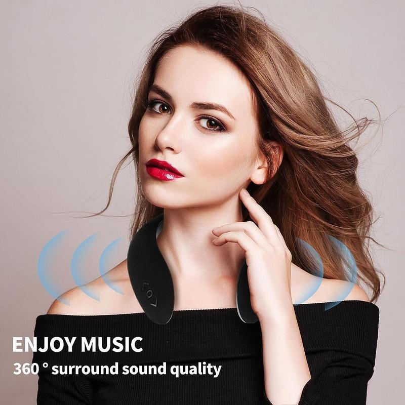 Neck Bluetooth Speaker-Music goes with you, enjoy unlimited: fashionable neck Bluetooth speaker, inspire the new trend of music Audio Water Proof