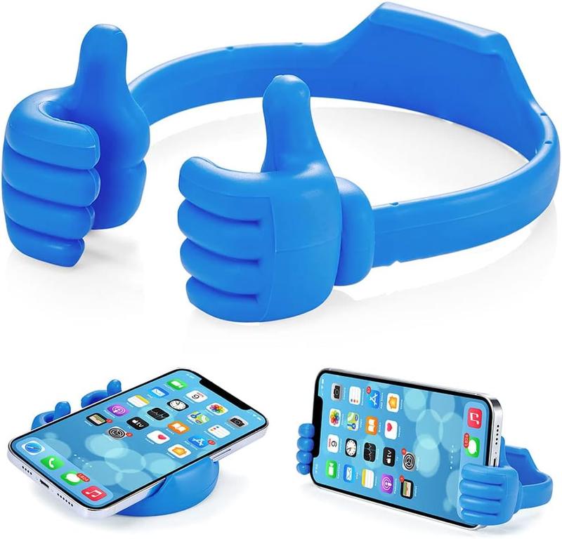 Thumbs Up Lazy Phone Stand Gifts for Christmas, Universal Cell Phone Holder for Desk,Cellphone Holder Smartphone Stand Holder for  iPad  and More (Blue)