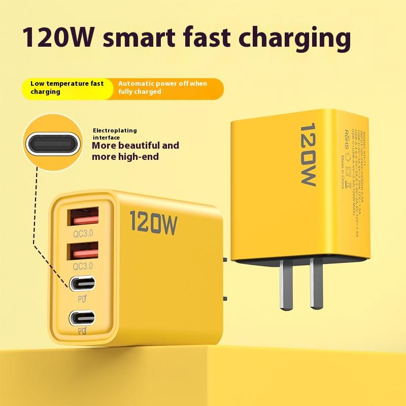 [Max120w] pdiphonefast chargingusb c fast charging type cquick charge 3.0 phone charger adapterusb wall charger for iPhone & androidmobile earphoneselective celphone smartphoneplug devices Cellphone Electronic