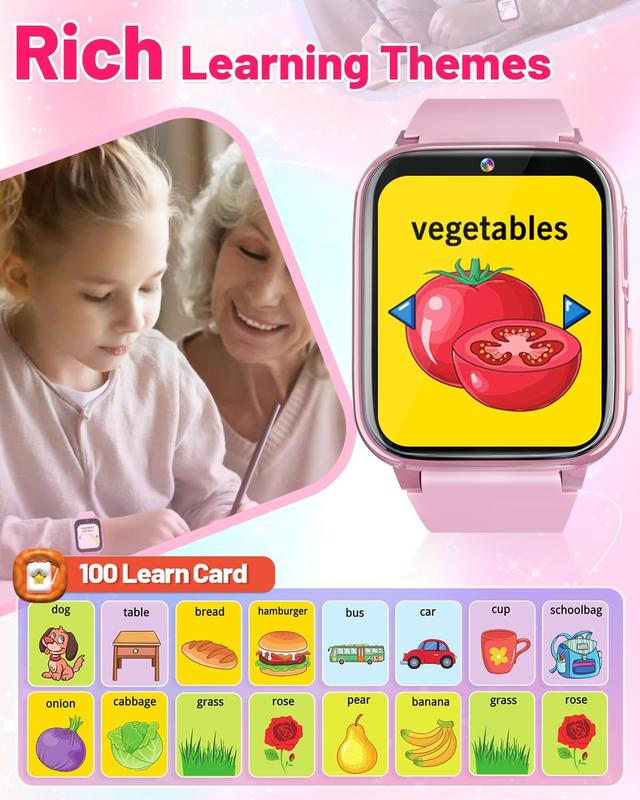 Smart Watch for Kids with 26 Games Girls Toys Age 6-8 Birthday Gifts Ideas for Girls 3 4 5 7 9 6 8 Year Old Christmas Stocking Stuffers for Kids