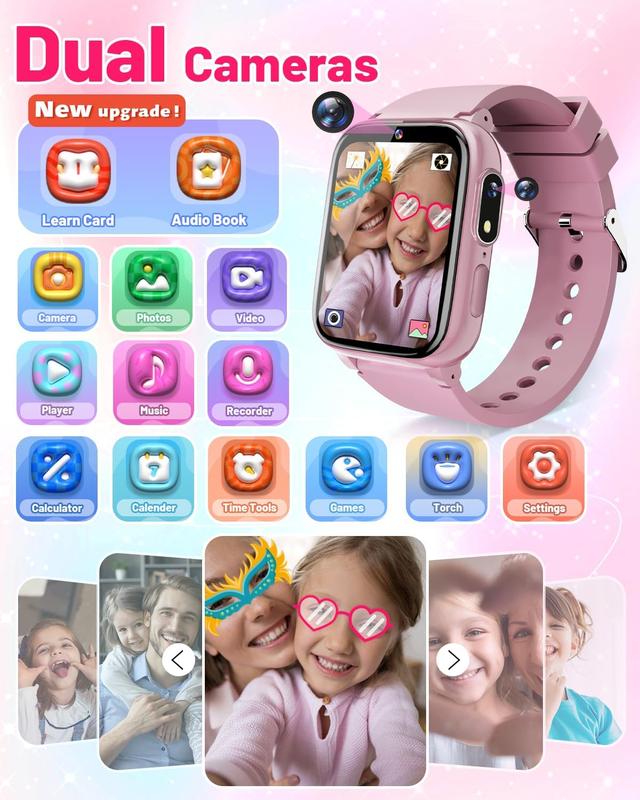 Smart Watch for Kids with 26 Games Girls Toys Age 6-8 Birthday Gifts Ideas for Girls 3 4 5 7 9 6 8 Year Old Christmas Stocking Stuffers for Kids