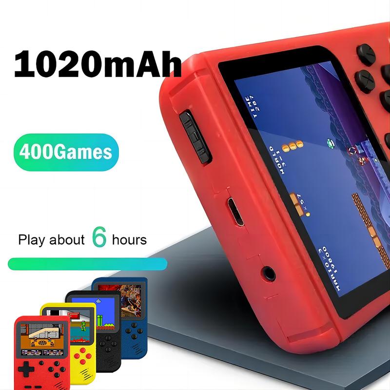 400 Games in One Portable Game Player Kids Electronic Game Toy For Children Handheld Game Console rechargeable boy game portable gaming Portable child gift play  plug quick delivery g Mini Handheld Cable Charging Arcade Screen Protection playstation