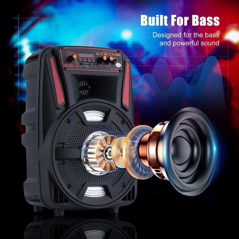 1000W Portable Bluetooth PA Speaker 8