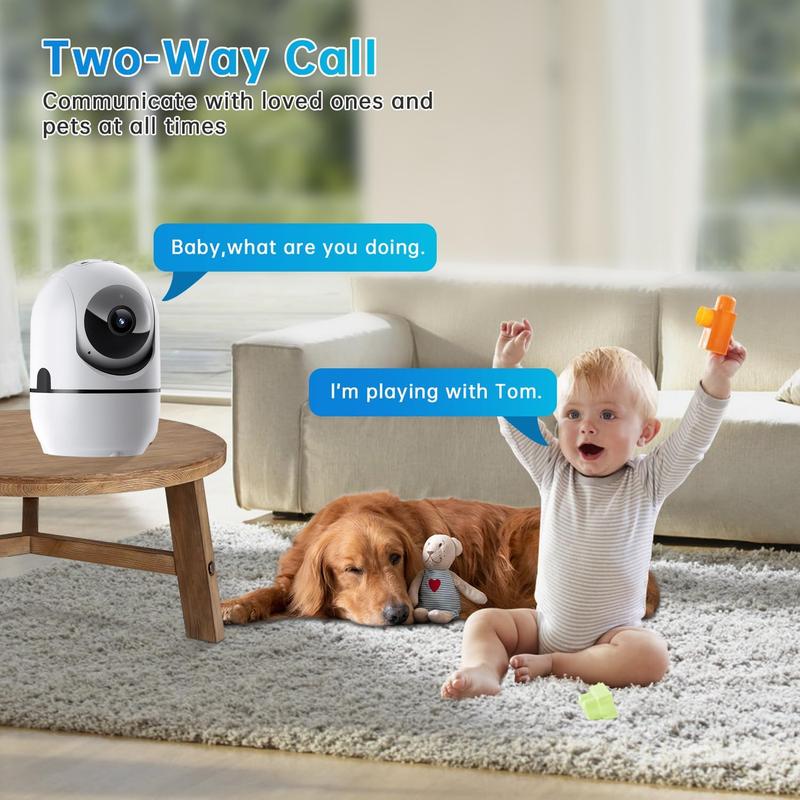 Security Cameras Wireless Indoor, 5G&2.4G WiFi Indoor Camera for Home Security, Pan Tilt Baby Pet Camera with Phone App, Motion Sensor & Night Vision, 2-Way Audio, TF Cloud Storage