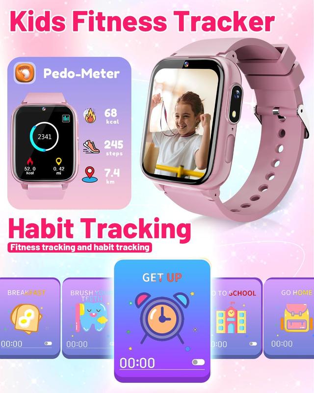 Smart Watch for Kids with 26 Games Girls Toys Age 6-8 Birthday Gifts Ideas for Girls 3 4 5 7 9 6 8 Year Old Christmas Stocking Stuffers for Kids