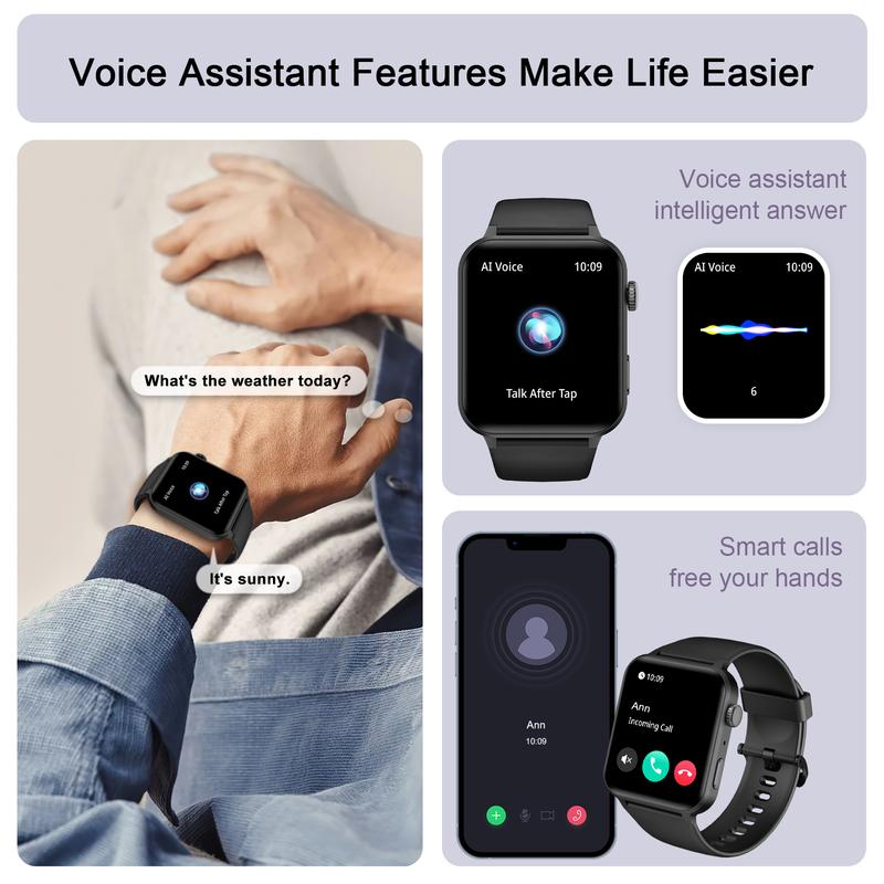 “Christmas” Smartwatch with Talk, Touchscreen Multifunctional Fashion Watch, Wearable Device for iPhone and Android Phones Smartphone Watch Wristwatch