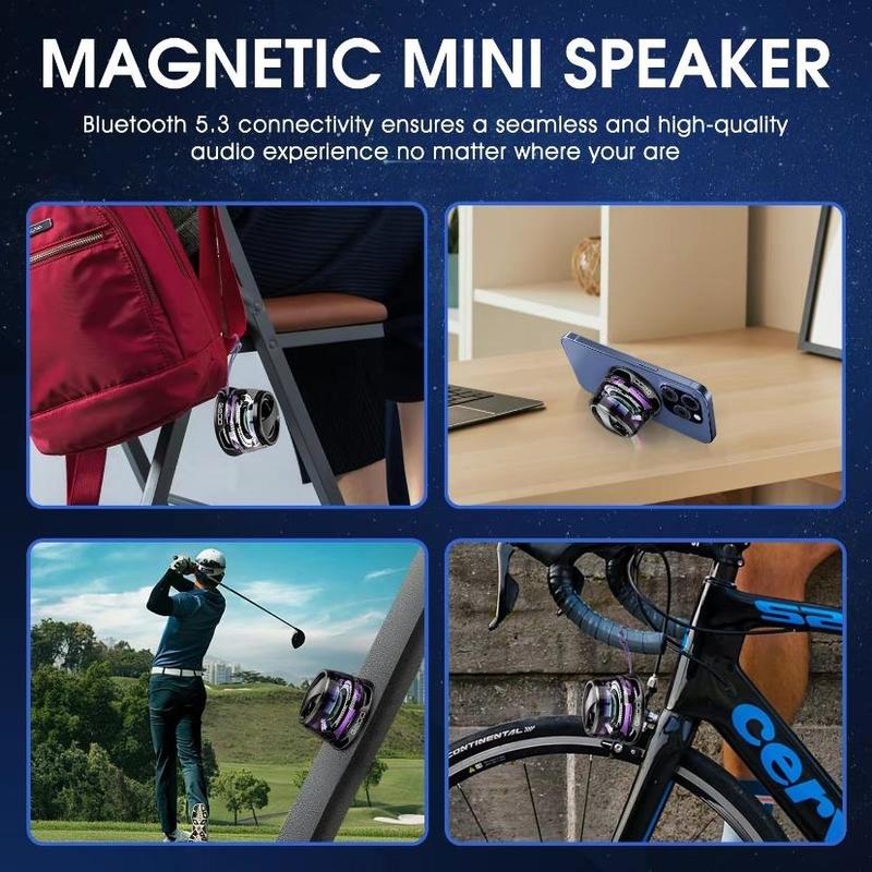 2024 Latest Portable Bluetooth Magnetic Speaker Bluetooth 5.3 Subwoofer