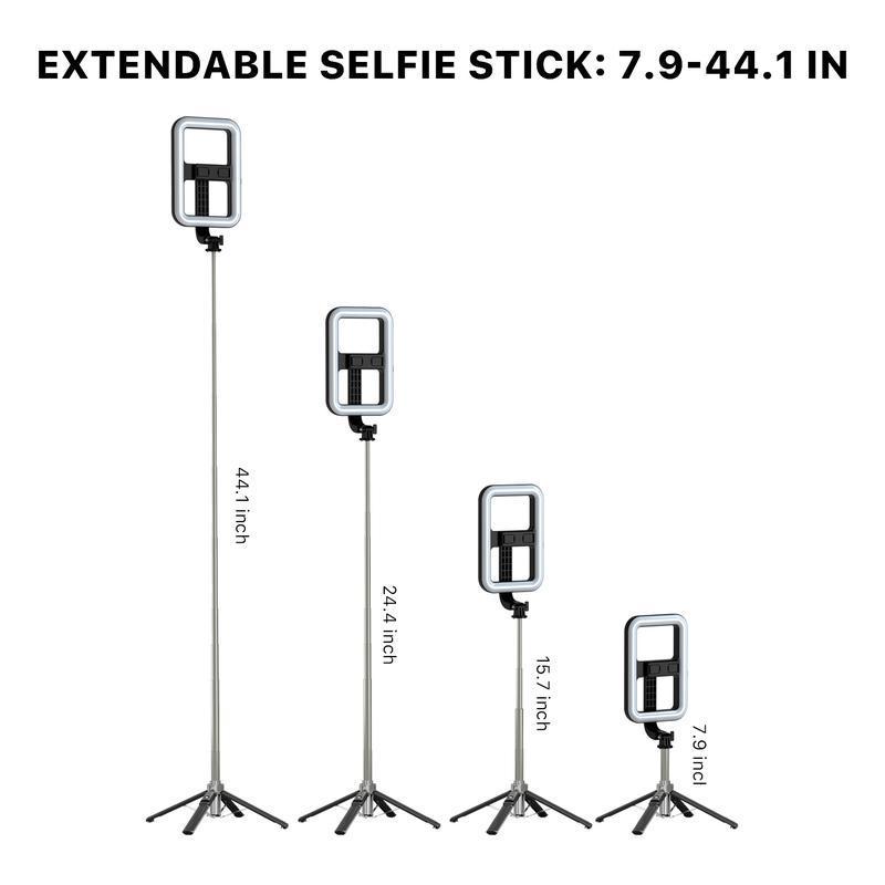 MyBat Pro Selfie Stick, Extendable SpotLight Tripod Stand with 8