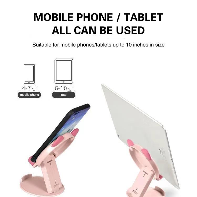 Cute Foldable Phone Stand Pink Phone Holder Adjustable Pig Cell Phone Stand Desk Portable Accessories for All Phones