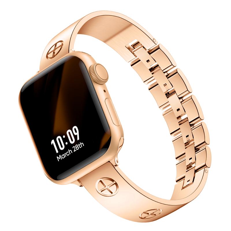 Missair Luxury Band & Protective Cover Case Compatible with Apple Watch Series 10-1 SE & Ultra- Women's Love Series Adjustable Wearable Accessories