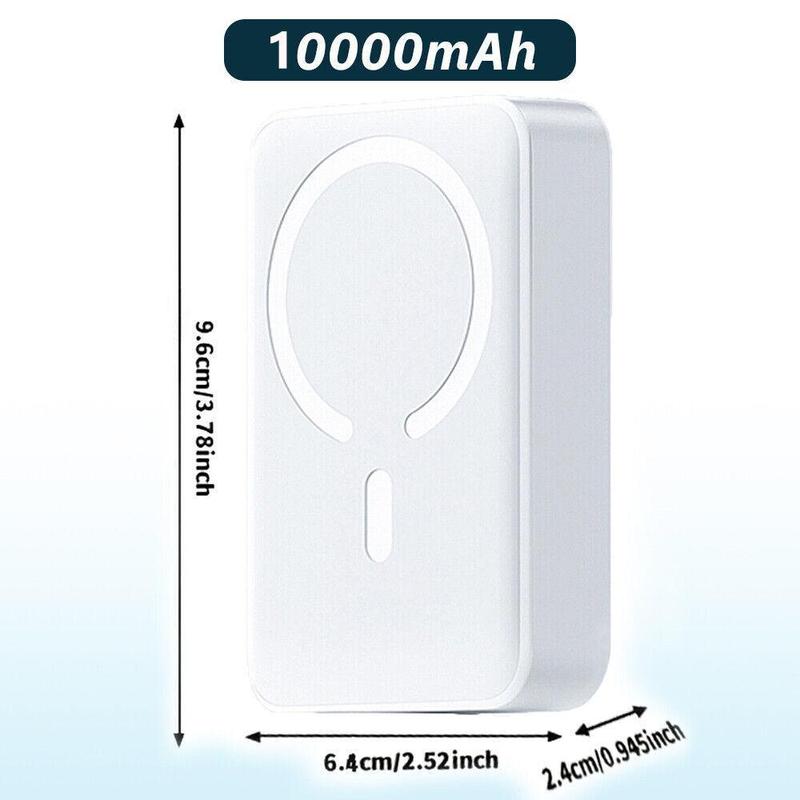 Portable Charger 5000mah, 10000mah Magnetic Power Portable Battery Pack Wireless Magnetic Charger for iPhone 15 14 13 12 Series, Charging Cable Not Included