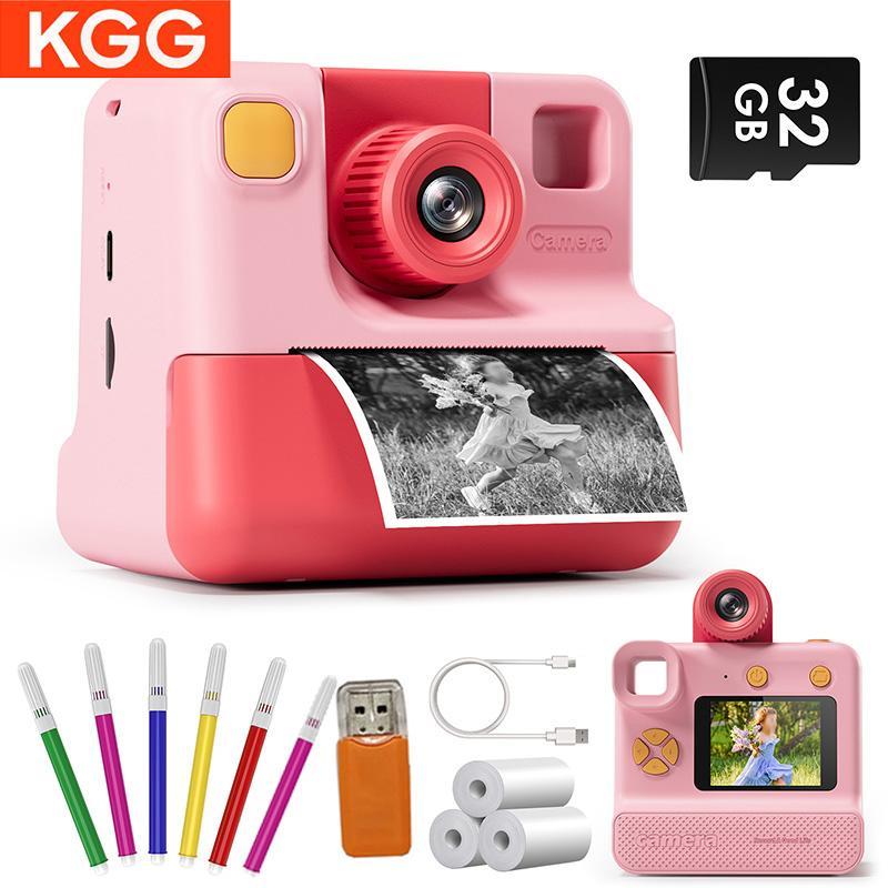 KGG Instant Camera, Rechargeable Instant Imaging Camera with IPS Display Screen, Digital Printing Camera, Gift for Holiday & Birthday