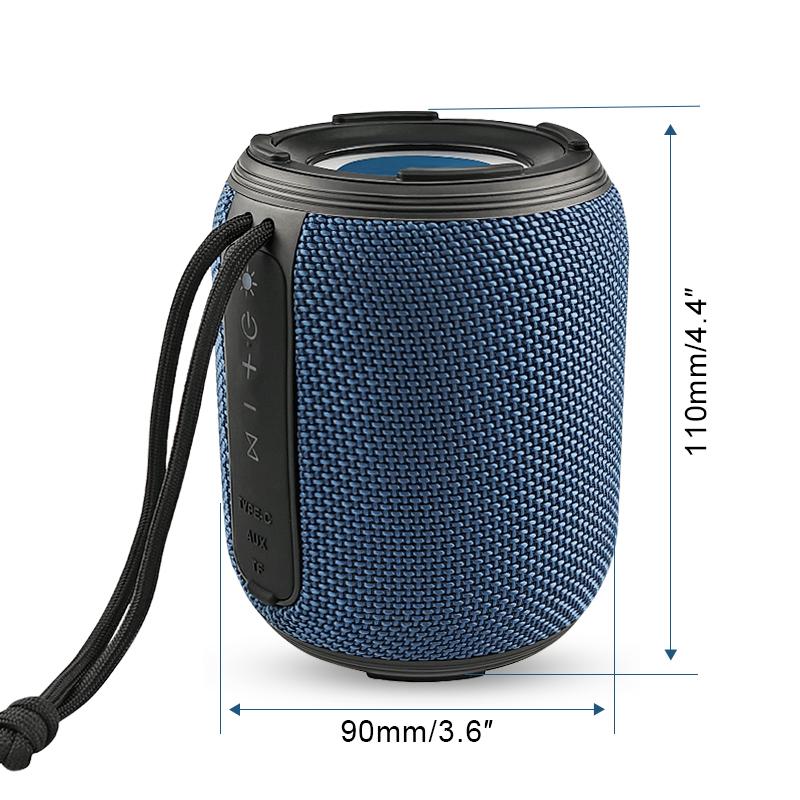 SP10  Bluetooth Speaker with Lights, Powerful Crystal Clear Sound, Super Subwoofer, IPX5 Waterproof, Home Outdoor Party Portable Small Speaker, Type-C Charging Port