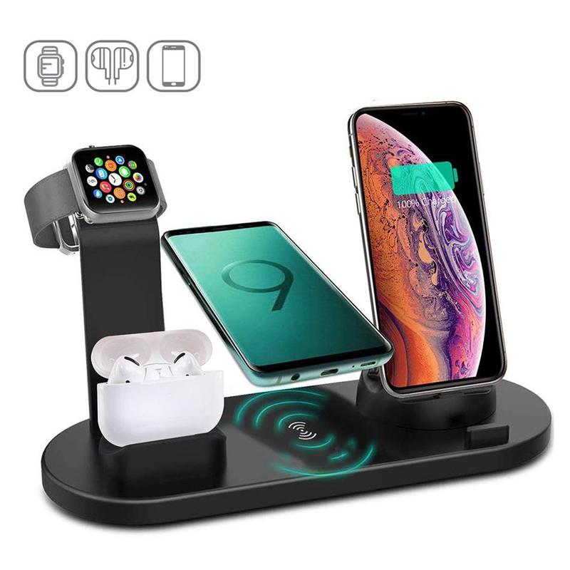 15W Fast Charging Stand, Multifunctional Foldable Charging Charger for Multiple Devices, Portable Charger for iPhone & Apple Watch & AirPods & Samsung