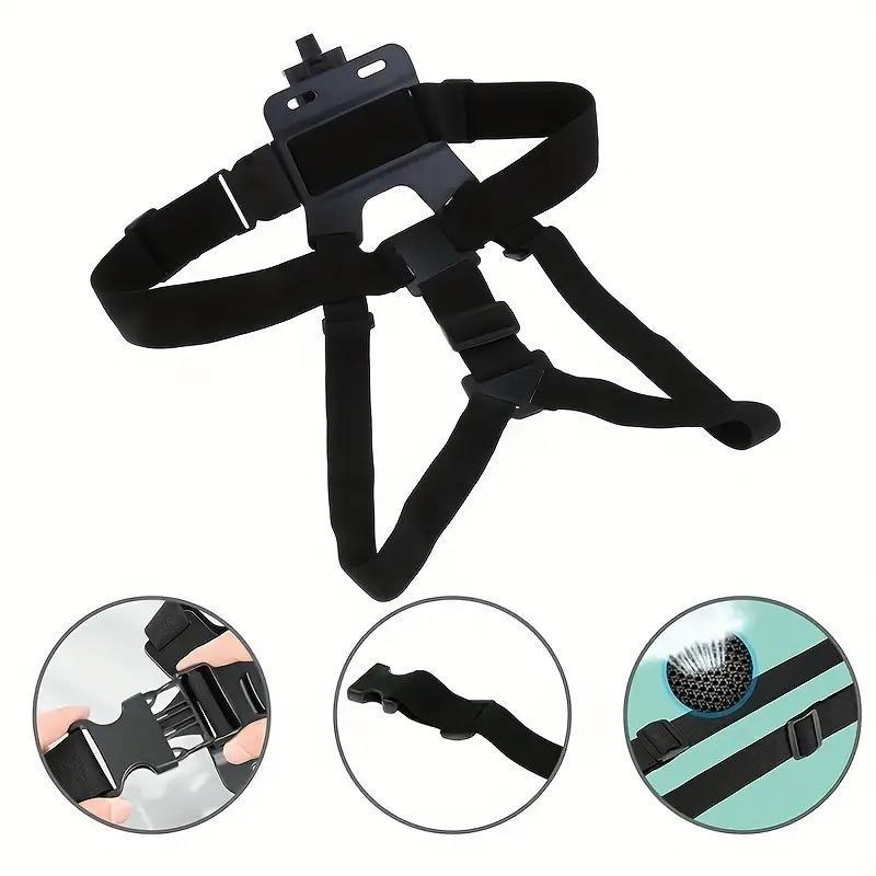 Adjustable Phone Selfie Chest Strap Holder,Essential for outdoor photography,Outdoor Universal Phone Chest Strap Mount, Including Chest Strap & J Type Seat & Adapter & Screw & Phone Holder, Portable Phone Selfie Accessories,back to school gift.