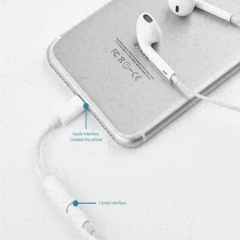 Lightning to 3.5 mm Headphone Jack Adapter iPhone 3.5mm Headphones Earphones Aux Audio Dongle Adapter Compatible for 14 13 12 11 XS XR X 8 7, Support All iOS Cable