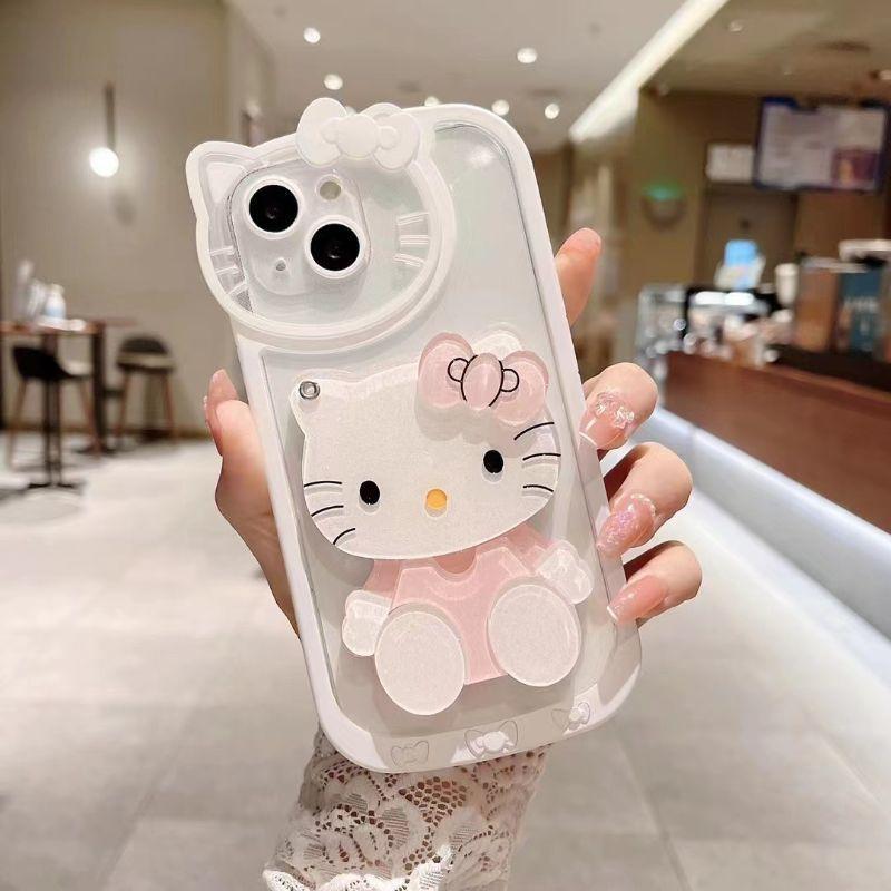 Sanrio Hello Kawaii Cartoon Phone Case For iPhone 15 14 13 12 11 Pro Max 7 8 Plus XR XS MAX Y2K Pink Girl Cute Back Cover