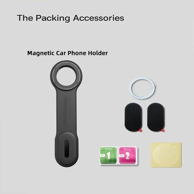 MagSafe Car Mount Detachable, Bendable Aluminum Arm Magnetic Phone Holder for Car Cell Phone Mount for Car Dash Fit Android phone and iPhone 15 14 13 Pro Max Mini Mag Safe Accessories Compact Smartphone Cellphone