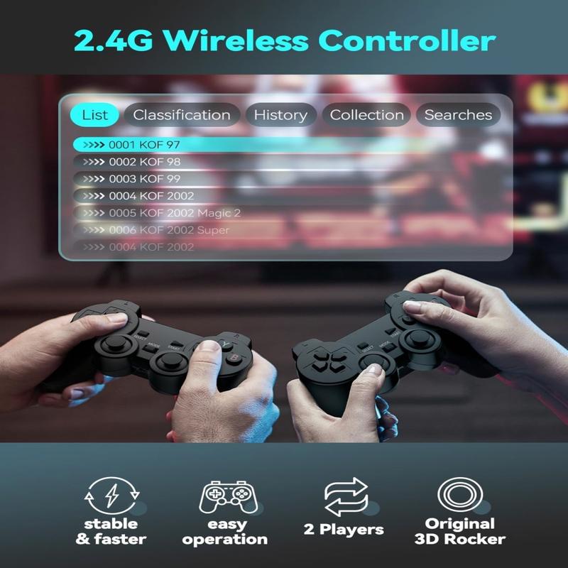 20000 Classic Games Retro video game console 4k TV HD 2 wireless gamepad joysticks gaming  controller Mini Handheld