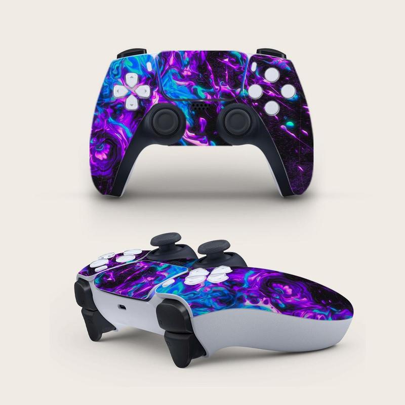 Game Controller Sticker, Waterproof & Anti-fingerprint Game Controller Sticker, DIY Decorative Sticker for PlayStation 5 Controller