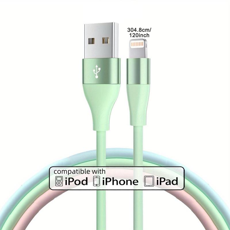 10FT [Apple MFi Certified] USB A Cable Charging Compatible with iPhone 14 13 12 11 Pro Max XR 8 7 6 Plus SE And More Cellphone, Mobile Phone Portable Charger Cable for Car Summer, Car Charger Cable for Smartphone Electronic Products