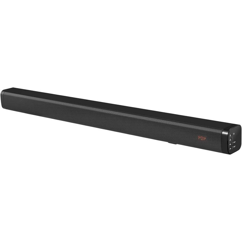 LiNKFOR Sound Bars for TV, Soundbar for TV 32 Inch Wired & Wireless Bluetooth 5.0 Stereo Soundbar, Optical HDMI ARC AUX USB, Wall Mountable, Ideal for TV Watching & Gaming Audio Devices Mother's Day Gift