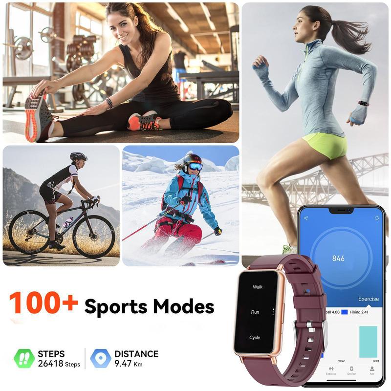 Multifunctional Smart Touch Screen Watch, Fashionable Digital Android Fitness Watch with Weather Forcast, Music Control, Waterproof Sports Watch for Women & Men