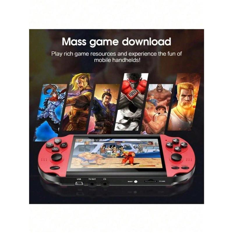 X7 Handheld Game Console More Than 2,000 Popular Games 8GB The X7 Plus Game Console Supports Eight Emulators Which Can Be Connected To TV Video Playback Music Playback Game Download Recording Etc. Via E-Book. Smart Camera MP5 Handheld Game Console, Christ