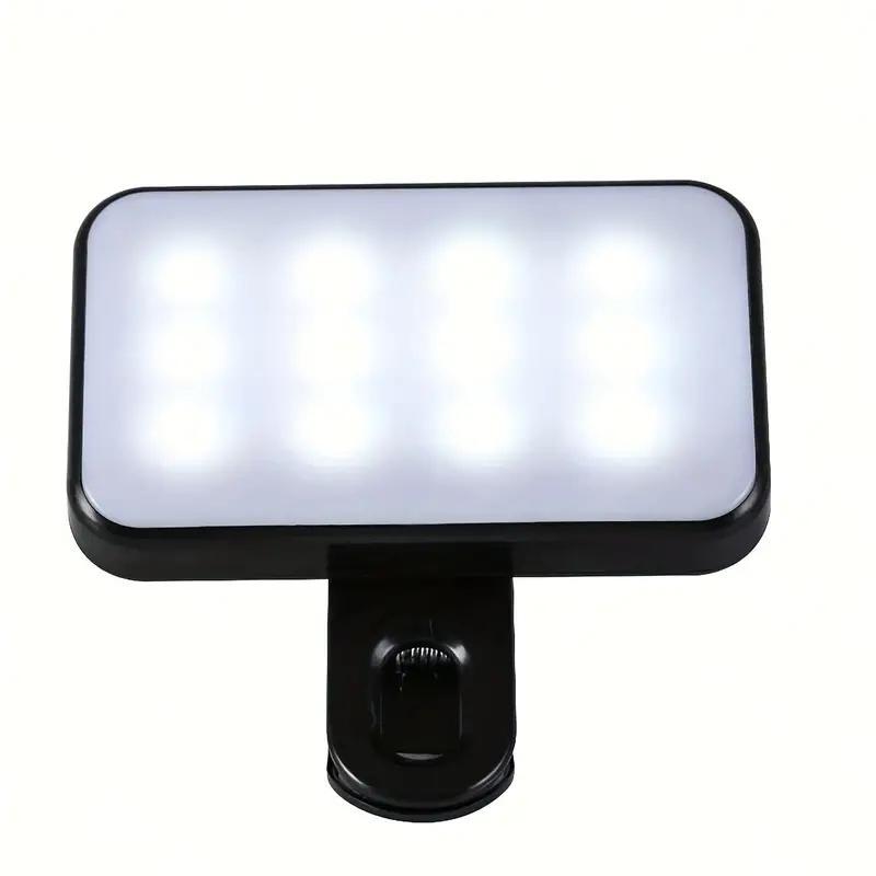 Clip-on Selfie Light, Mini Portable Clip-on Fill Light for Phone & Computer, Suitable for Makeup, Live Streaming, Web Conferencing, Video Calling & Selfies