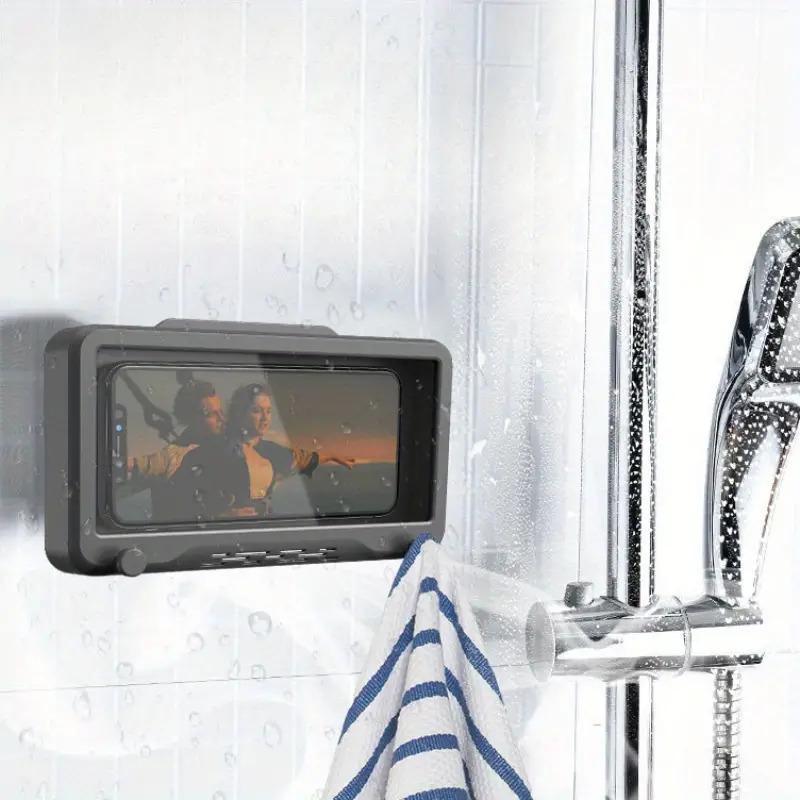 Waterproof Shower Phone Holder, Anti-fog Clear Shower Phone Holder, Bathroom Phone Holder, Bathroom Fixture Accessories