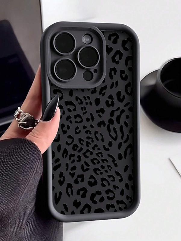 Personality Leopard Texture Phone Case with Anti-Fall Protection for iPhone & Samsung Series - Smartphone, Accessories Protector Cover Protective Screen Protector Cellphone