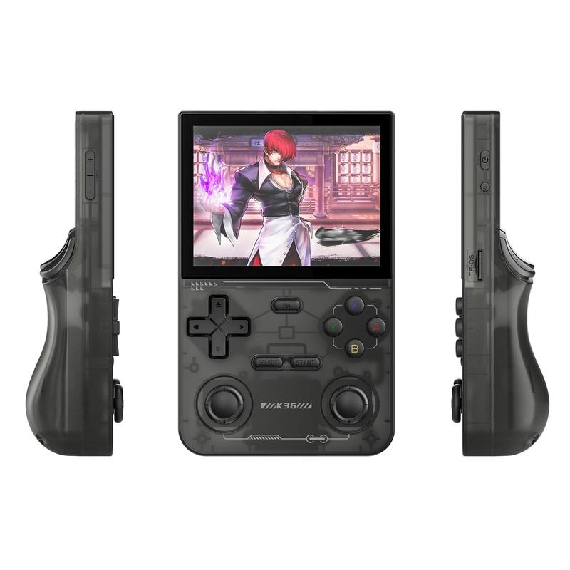 YLW GAMINJA K36 Open Source Linux System Handheld Game Console, 1 Count 3.5HD IPS Screen Portable Retro Handheld Player with 16000+ Games & 20+ Emulators, Game Peripherals