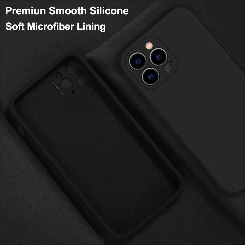 Minimalist Solid Color Phone Case for iPhone 15 Pro Max 15 Pro 15 Plus 15, 1 Count Liquid Silicone Shockproof Case for iPhone 14 Pro Max 14 13 12 11 & iPhone 16 Series