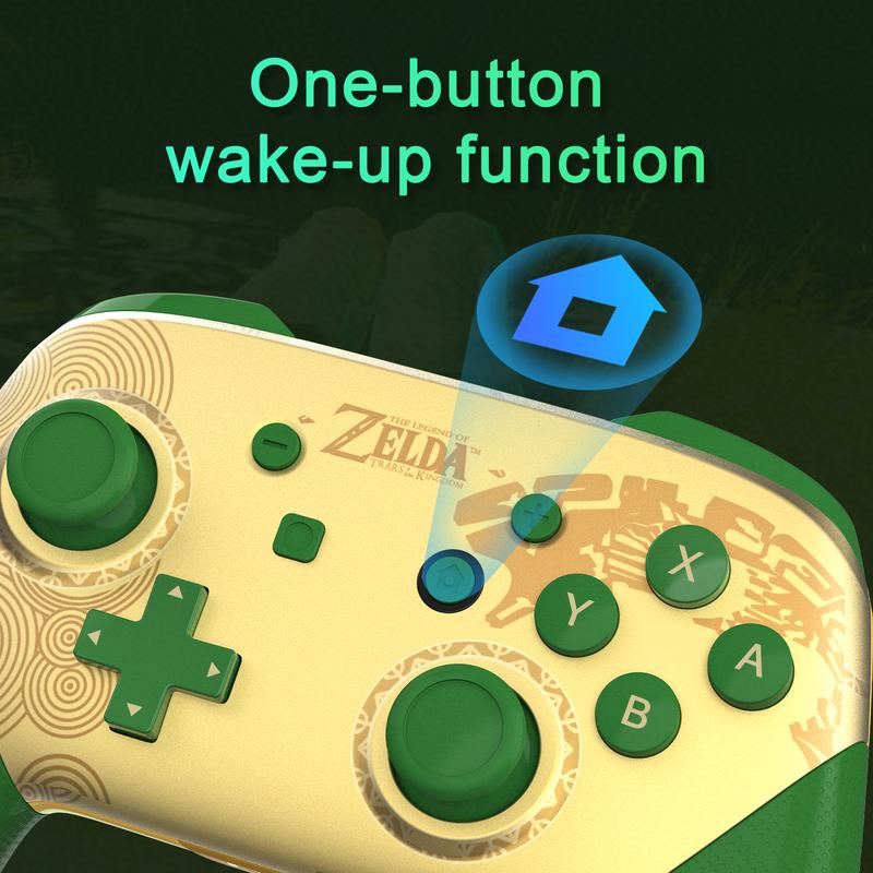 NFC Switch Pro Controller Compatible with Nintendo Switch OLED LITE Controller Supports NFC&Wake Up Function,Cool Gaming Accessories for Switch OLED LITE Console,LR Switch Controller,Screen Protector,Charger Dock and so on.