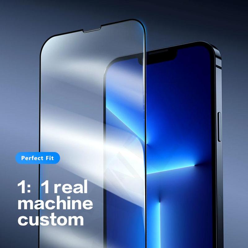 Ultra Clear Tempered Glass Phone Screen Protector & Lens Film Cover Set for Apple Smartphone, Including 3 Phone Screen Protectors & 3 Lens Protectors, Bubble-free Dustproof Phone Accessories for iPhone 11 12 13 Screen Protector