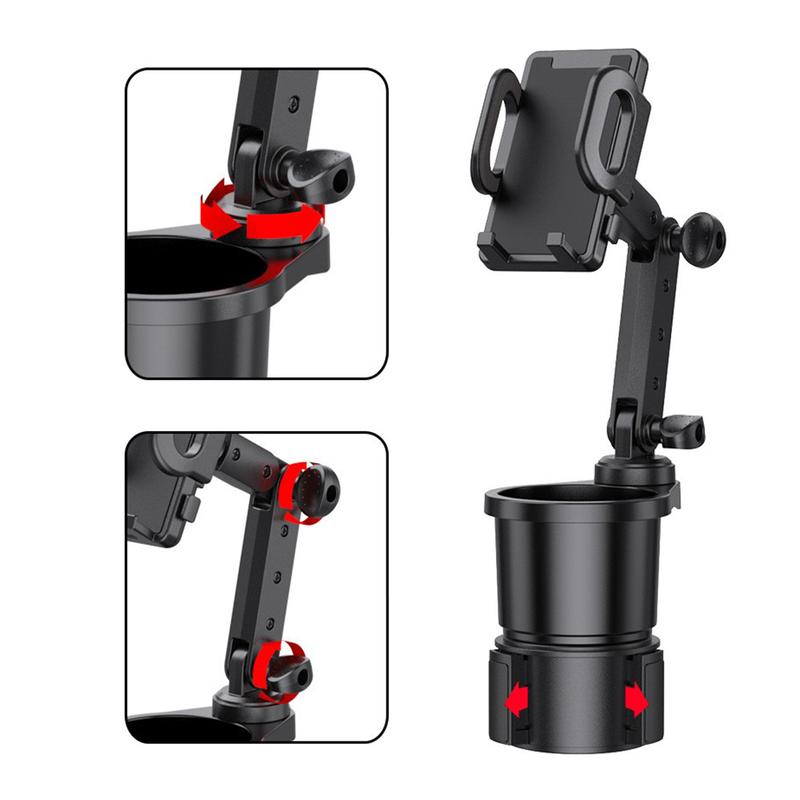 Upgraded Cup Car Phone Holder Expander for Car, Car Cup Holder Phone Mount, Universal Adjustable Gooseneck Cup Holder Cradle Car Mount for Cell Phone iPhone,Samsung,Huawei,LG, Sony, Nokia