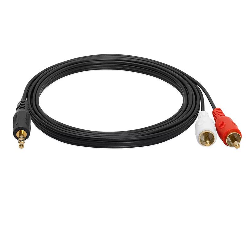 3.5mm to RCA Cable 2RCA to AUX Cord 2-RCA to 3.5mm Adapter Stereo Audio Y-Cable