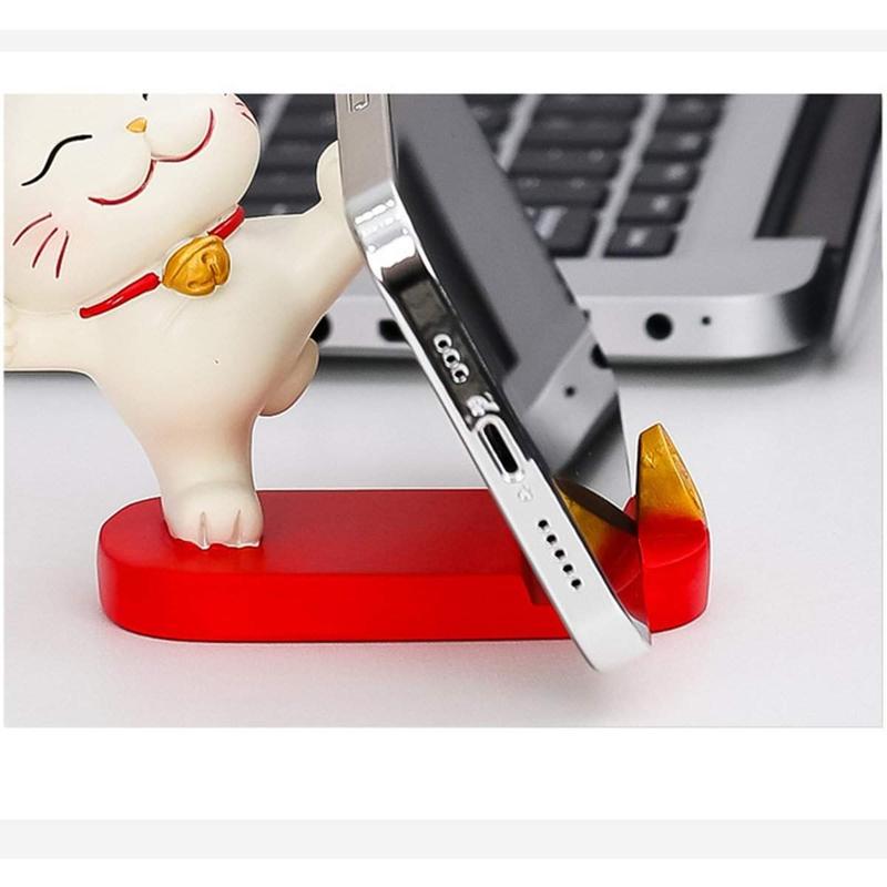 Mobile Smartphone Stand - Cute Fortune Lucky Cat Cellphone Holder Accessories Aesthetic Mount